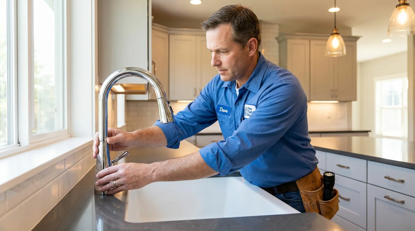 Kitchen faucet installation by Johns Plumbing LLC in Coats